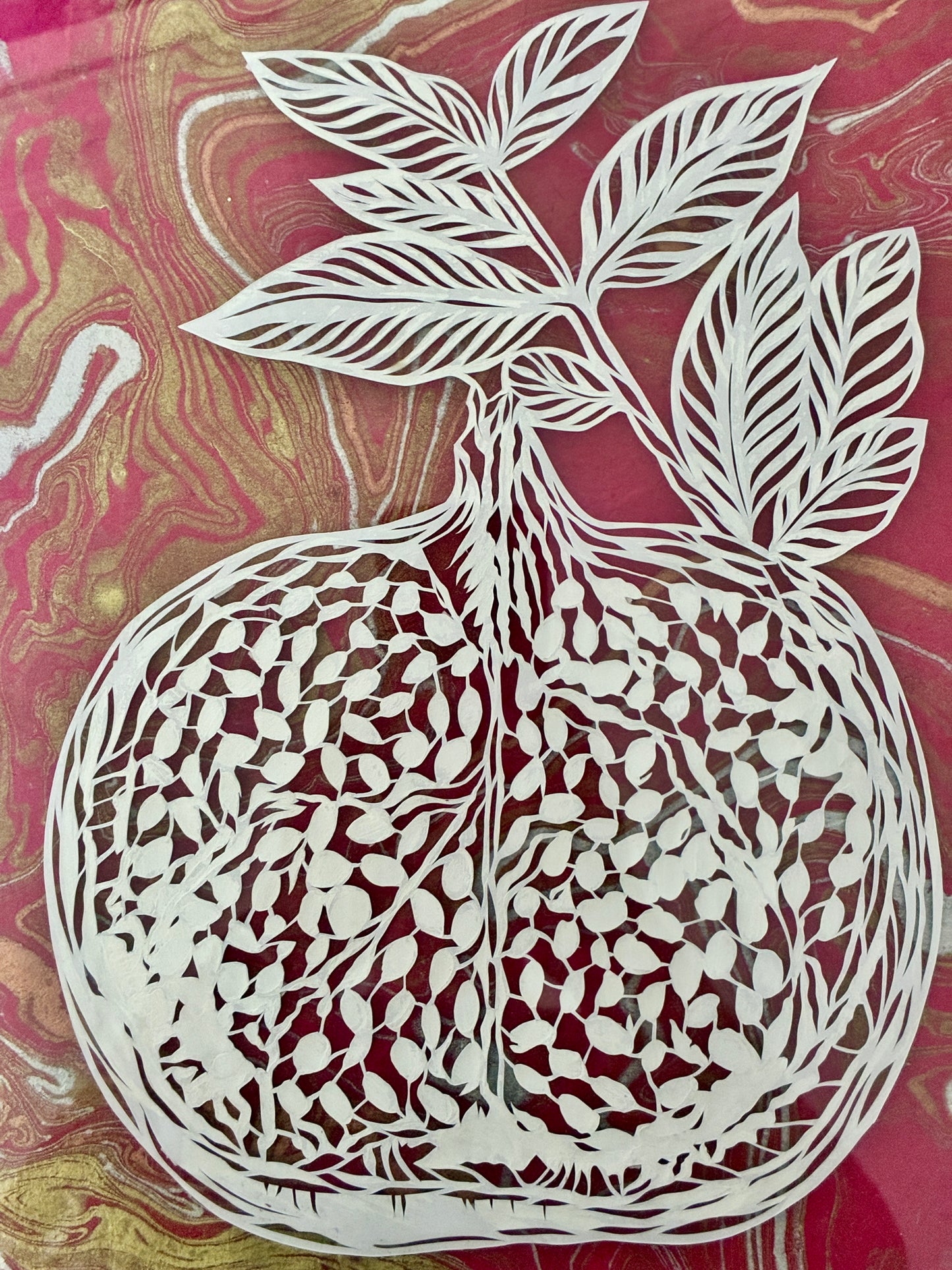 Pomegranate Papercut
