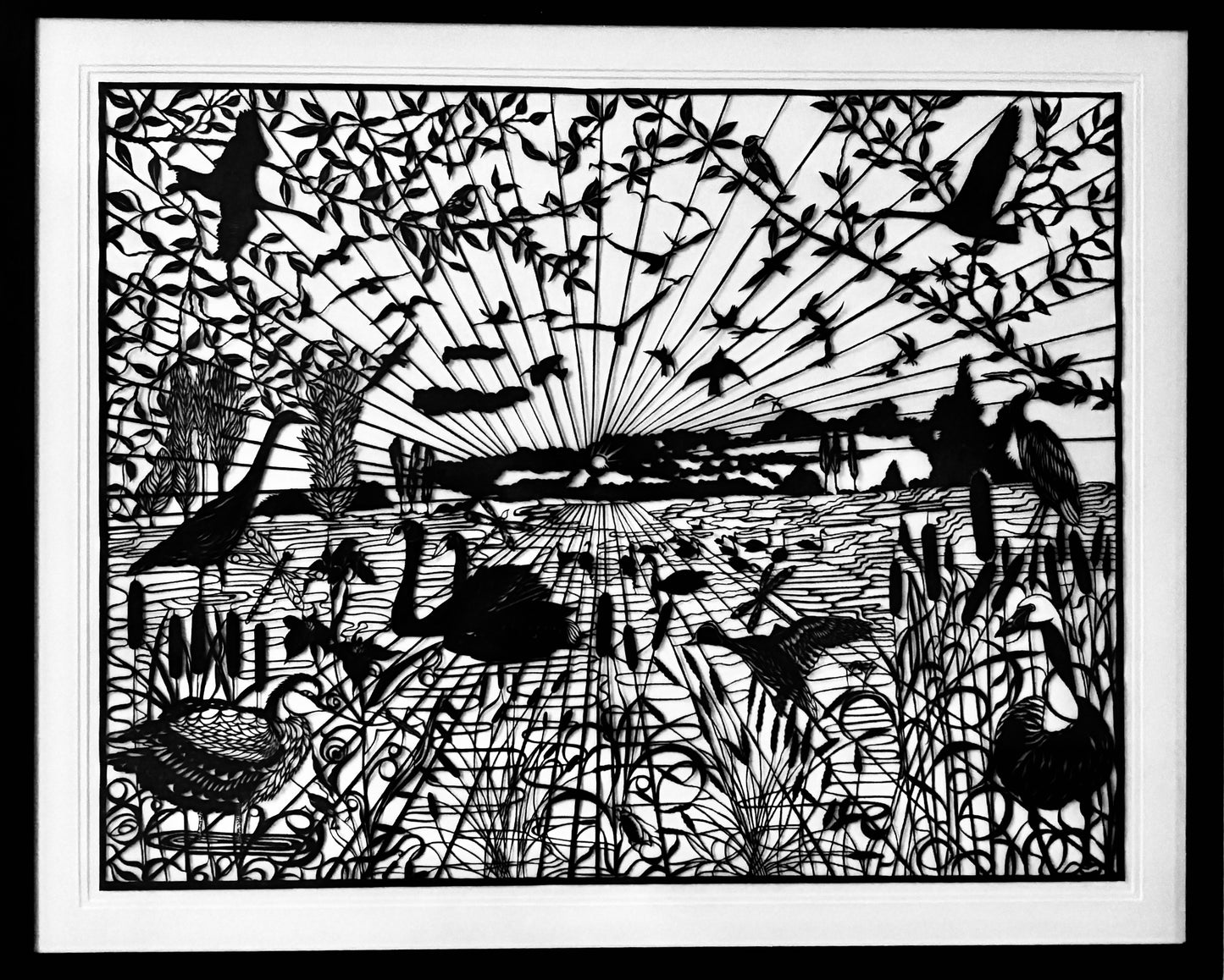 Slimbridge At Sunset